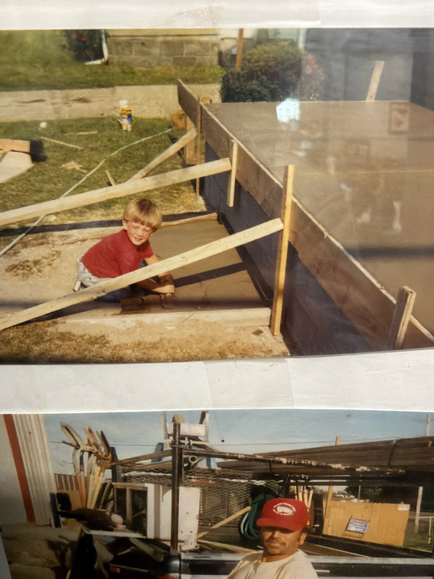 Archive photo of Marcucci Construction formed concrete slab work from the company's early years